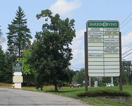 Harris Pond Signs